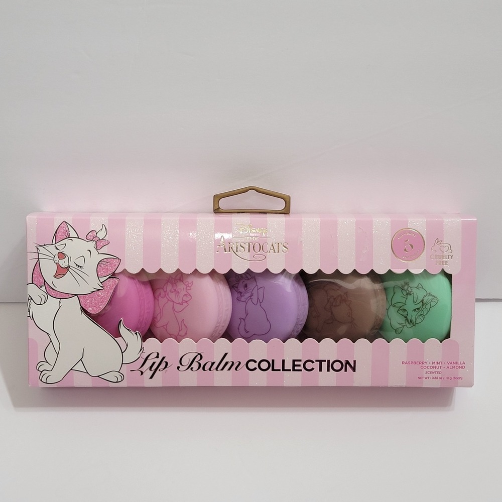Disney‎ The Aristocats Marie Duchness MACAROON Lip Balms 5 Set Scented NEW